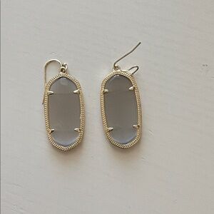 Kendra Scott Silver Earrings with Modern Druzy Elements